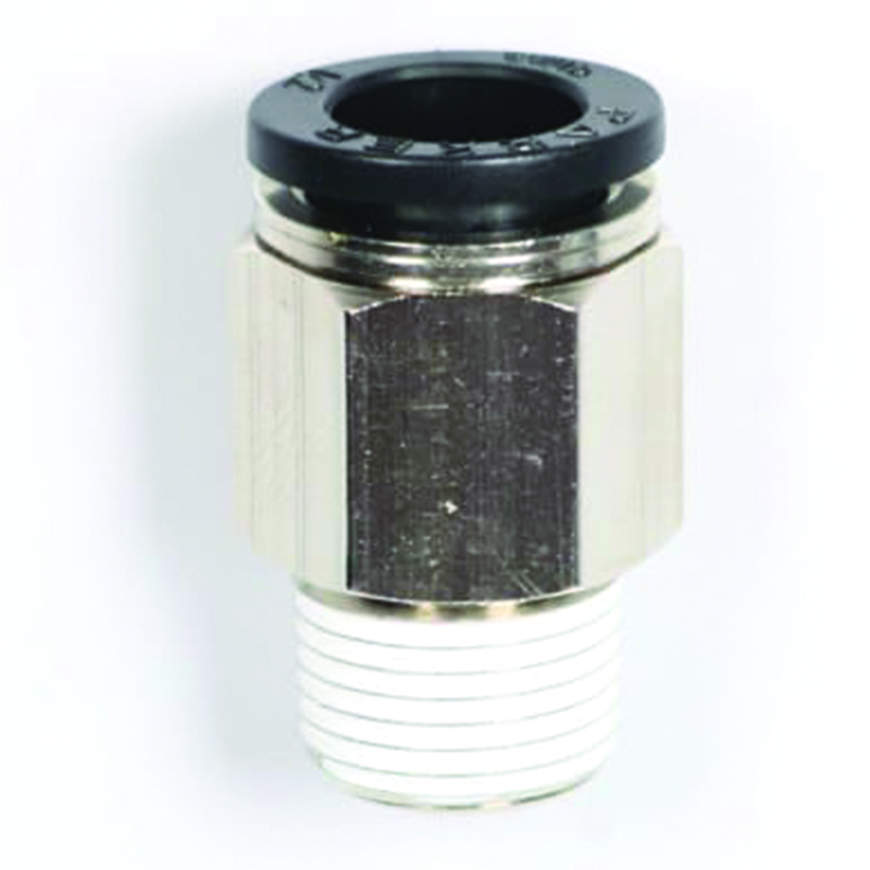 1/2" TUBING X 1/2 MALE NPT STRAIGHT FITTING RAPIDAIR