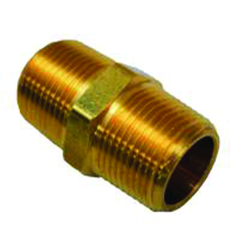 3/8" NPT X 1/4" NPT HEX REDUCING NIPPLE (28-222L)