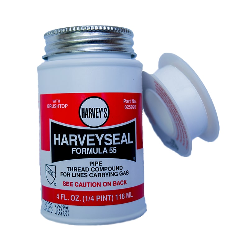 (1) Bottle Pipe Sealant, (1) roll of Teflon Tape, thread instruction sheet, non returnable