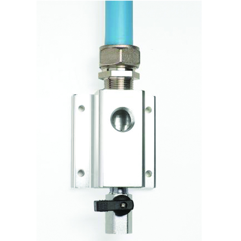 1/2" OUTLET KIT, 1/2" OUTLET PORT  WITH SHUTOFF DURATEC