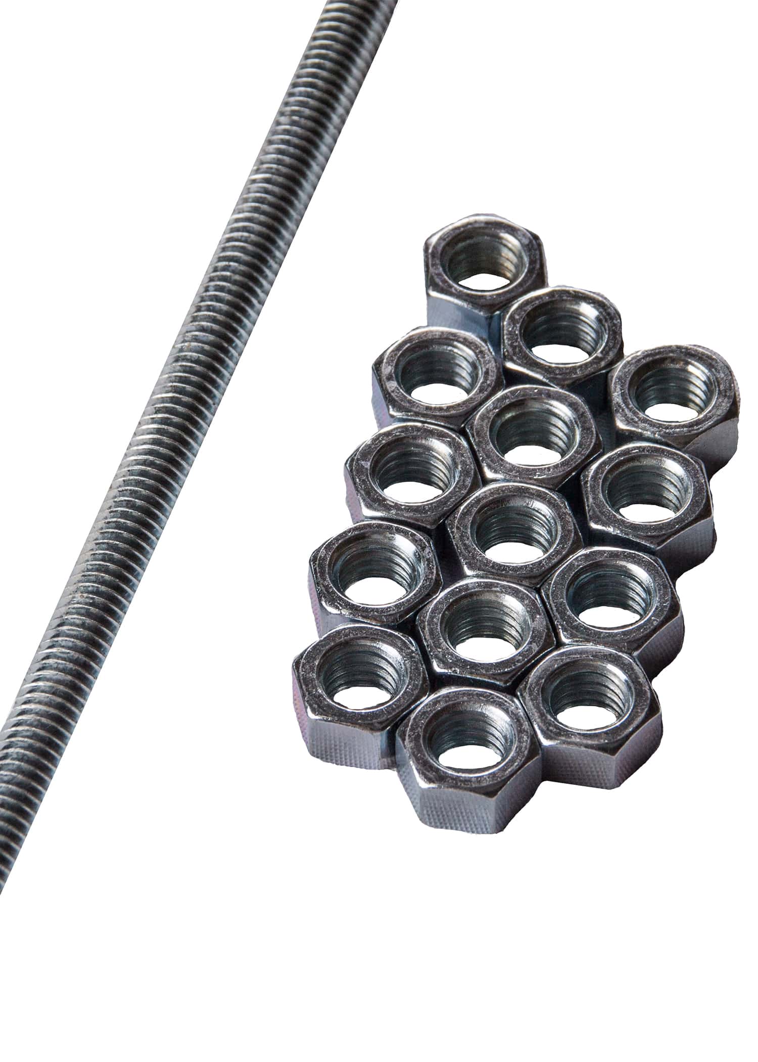 3/8-16  HEX NUT,  BOX OF 100