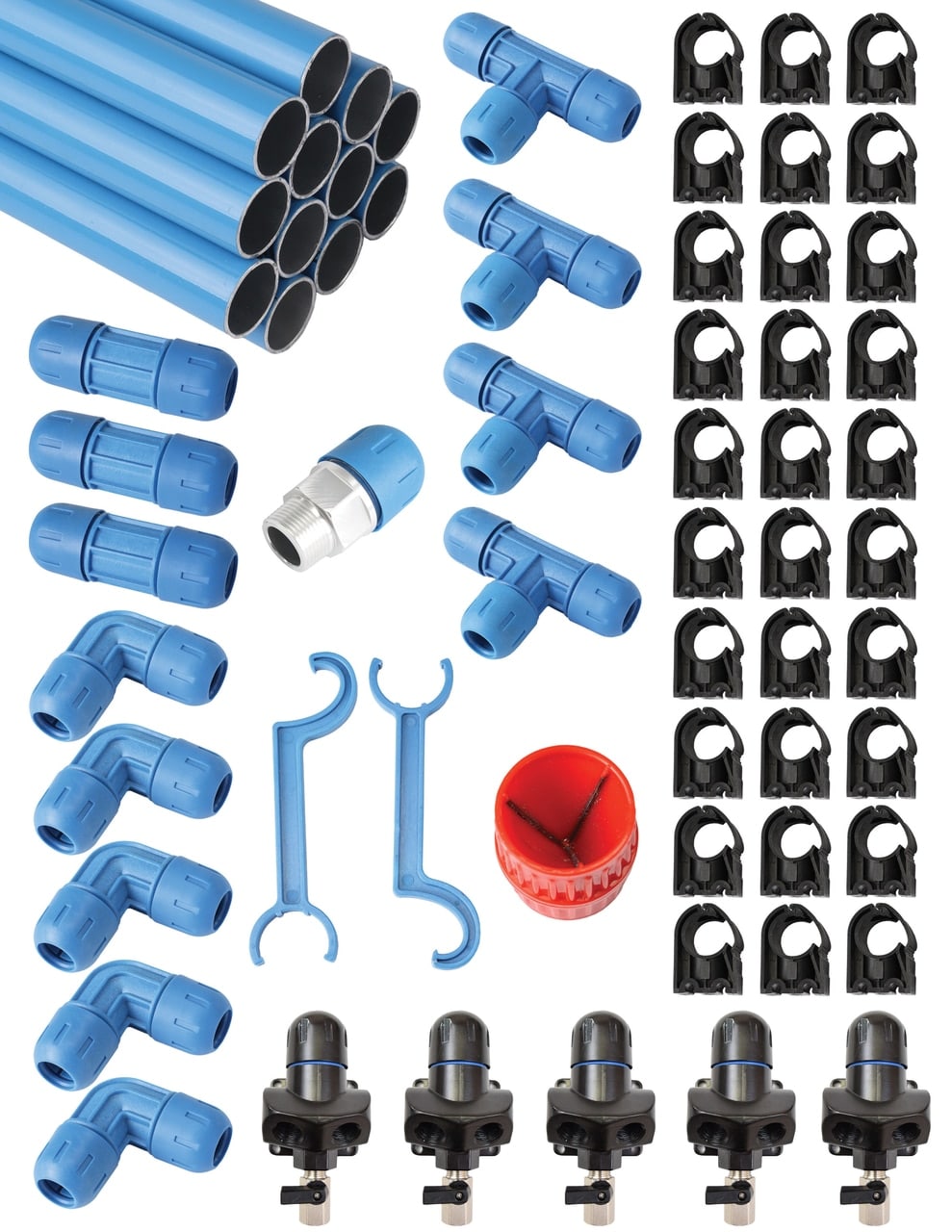 3/4" FASTPIPE MASTER KIT 230FT, 5 OUTLETS  COMBO UNIT 2 PACKAGES