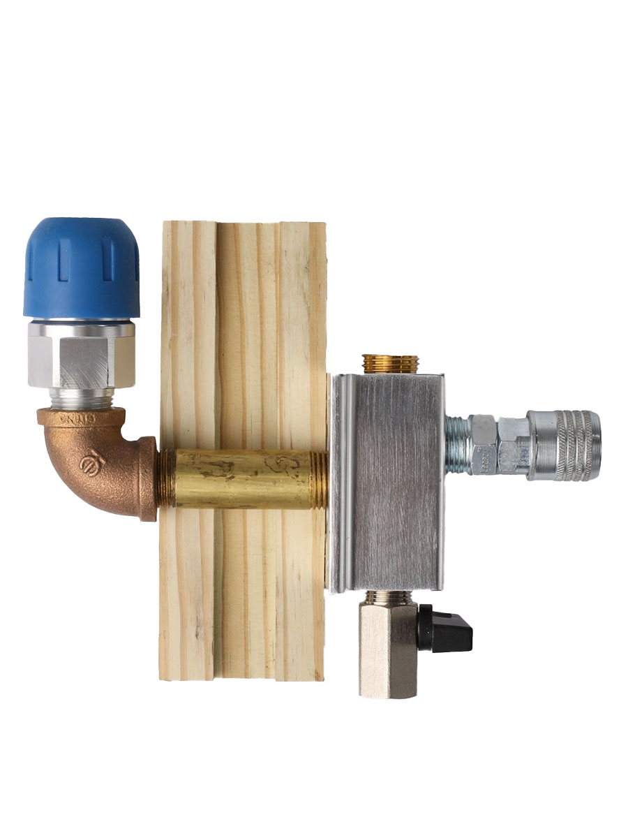 1" THRU WALL OUTLET KIT, 1/2" NPT ON FACE, COMPRESSED PIPE
