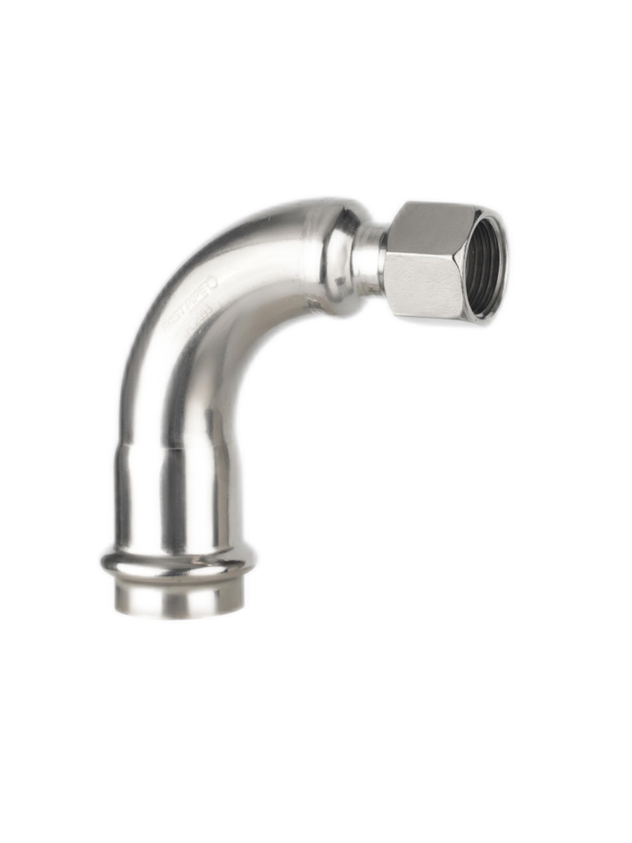 1" 90 DEGREE REDUCING ELBOW X 1/2" FNPT COMPRESSED PIPE