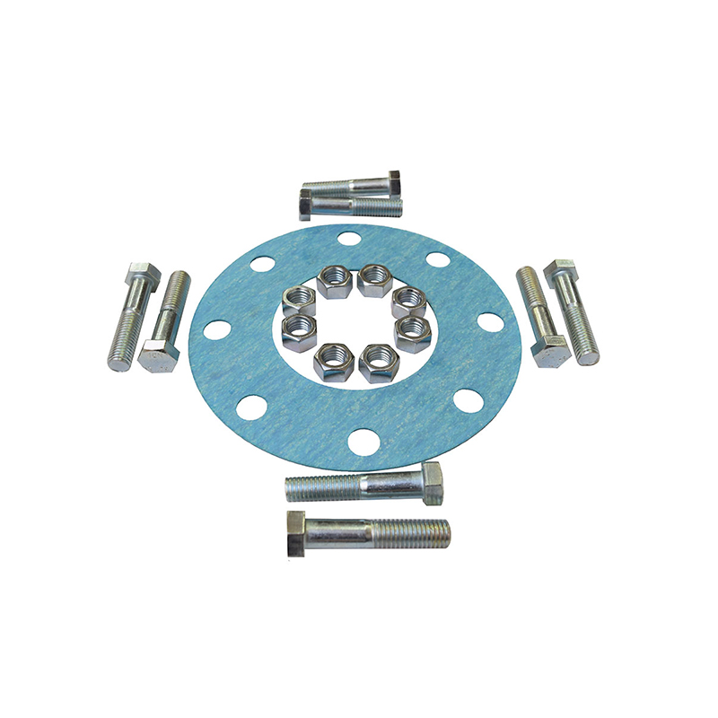 4" FASTPIPE FLANGE GASKET AND BOLT SET,  BOLTS ARE 3" LONG, ANSI 150#, 8 BOLT HOLE