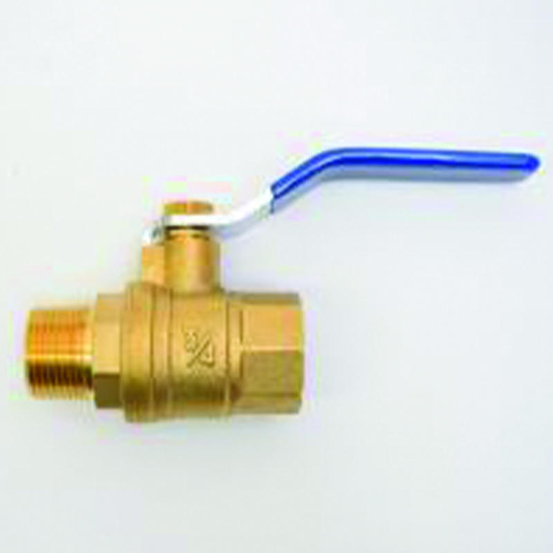 1/2" NPT BALL VALVE, BRASS, MALE X FEMALE