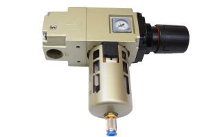 1/2" VERTICAL FILTER REGULATOR UNIT WITH GAUGE,  1/2" NPT PORTS