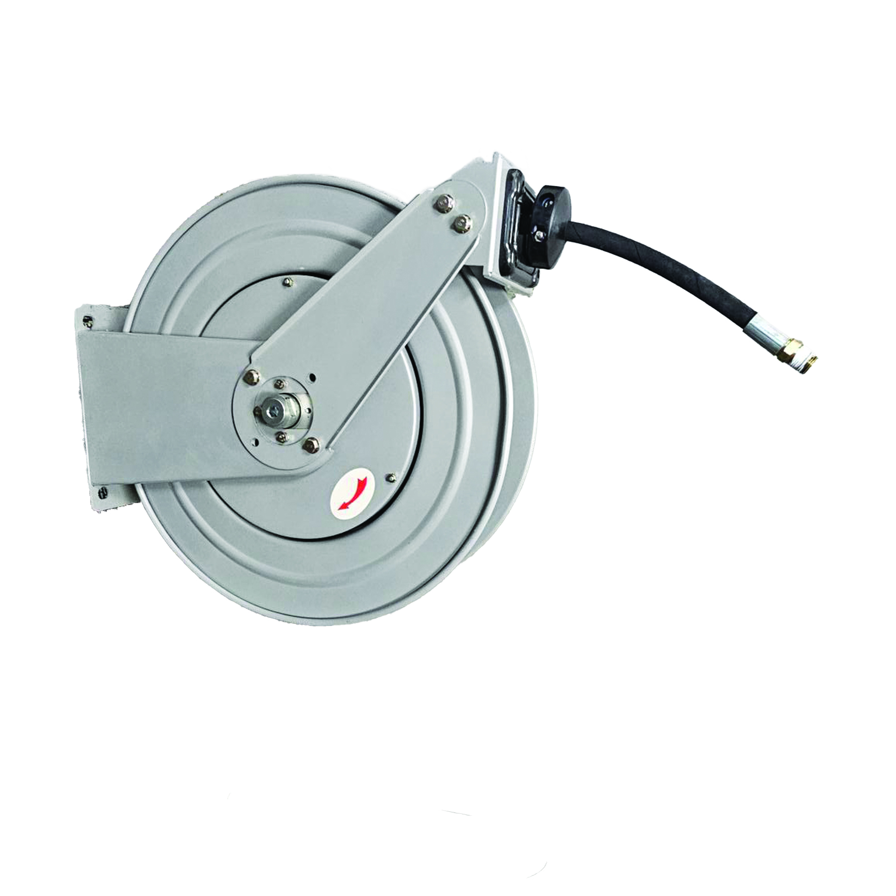 FLUID TRANSFER HOSE REEL 1/2" X 50 FT, 1/2" INLET X 1/2" NPT OUTLET