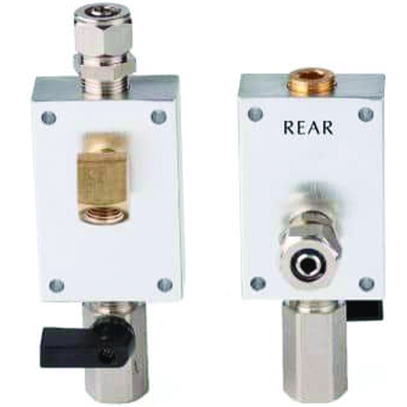 1/2" MAXLINE OUTLET KIT, 1/4" OUTLET PORT WITH SHUTOFF