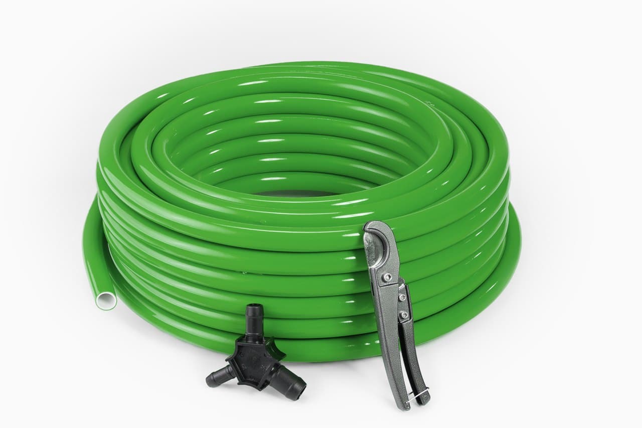 1/2" MAXLINE TUBING 100FT ROLL, GREEN,  includes bevel tool and cutter, non returnable