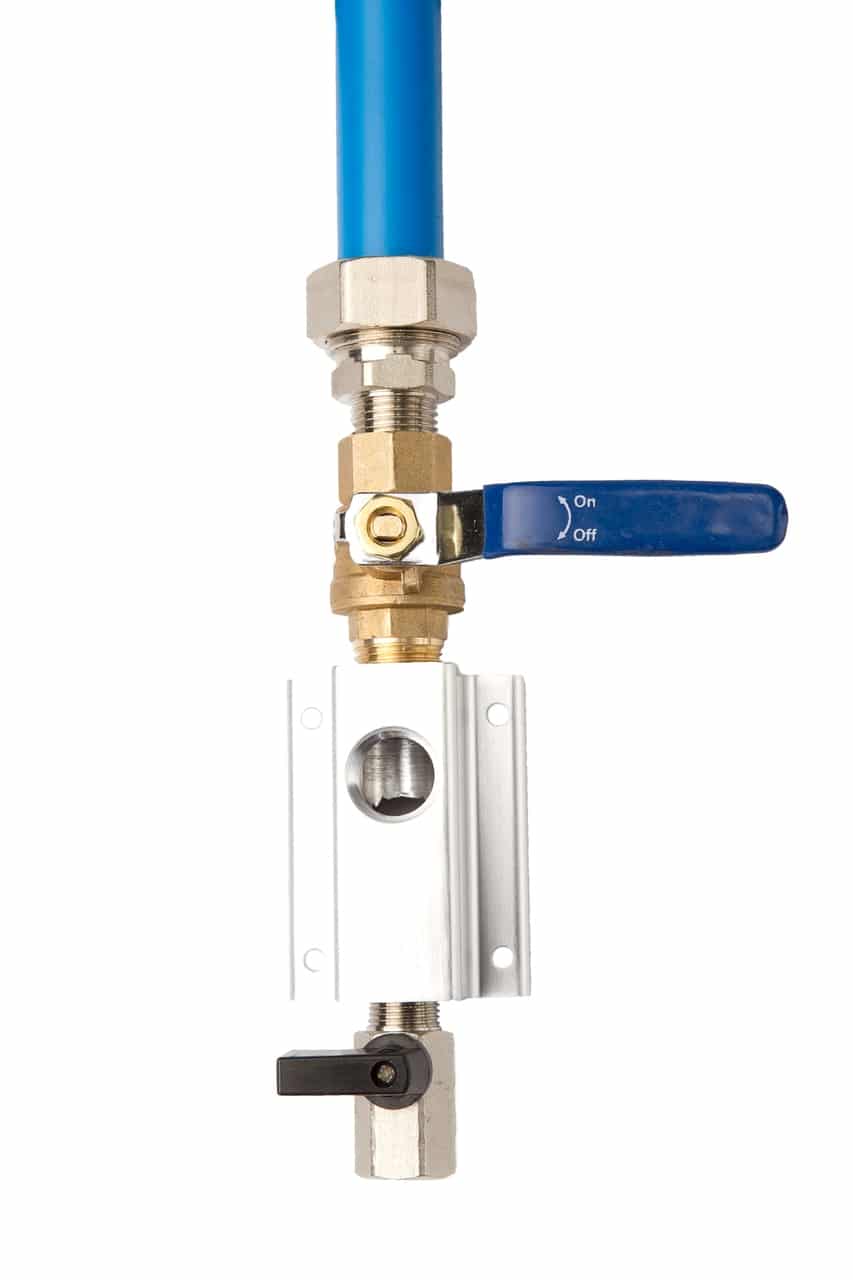 3/4" MAXLINE SINGLE PORT OUTLET KIT WITH SHUTOFF, 1/2" NPT OUTLET PORT