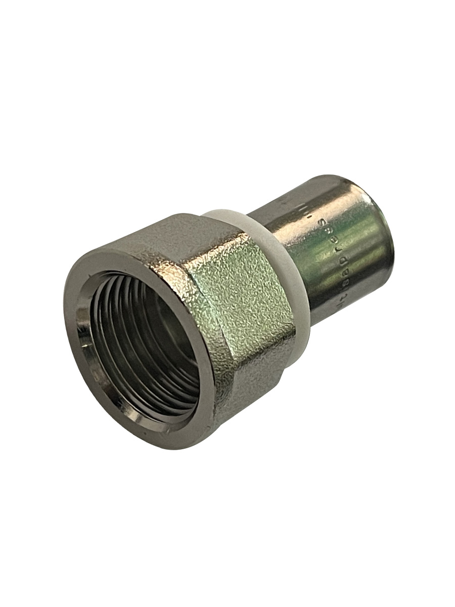 3/4" COMPRESSED FLEXIBLE TUBING X 3/4" FEMALE NPT STRAIGHT FITTING
