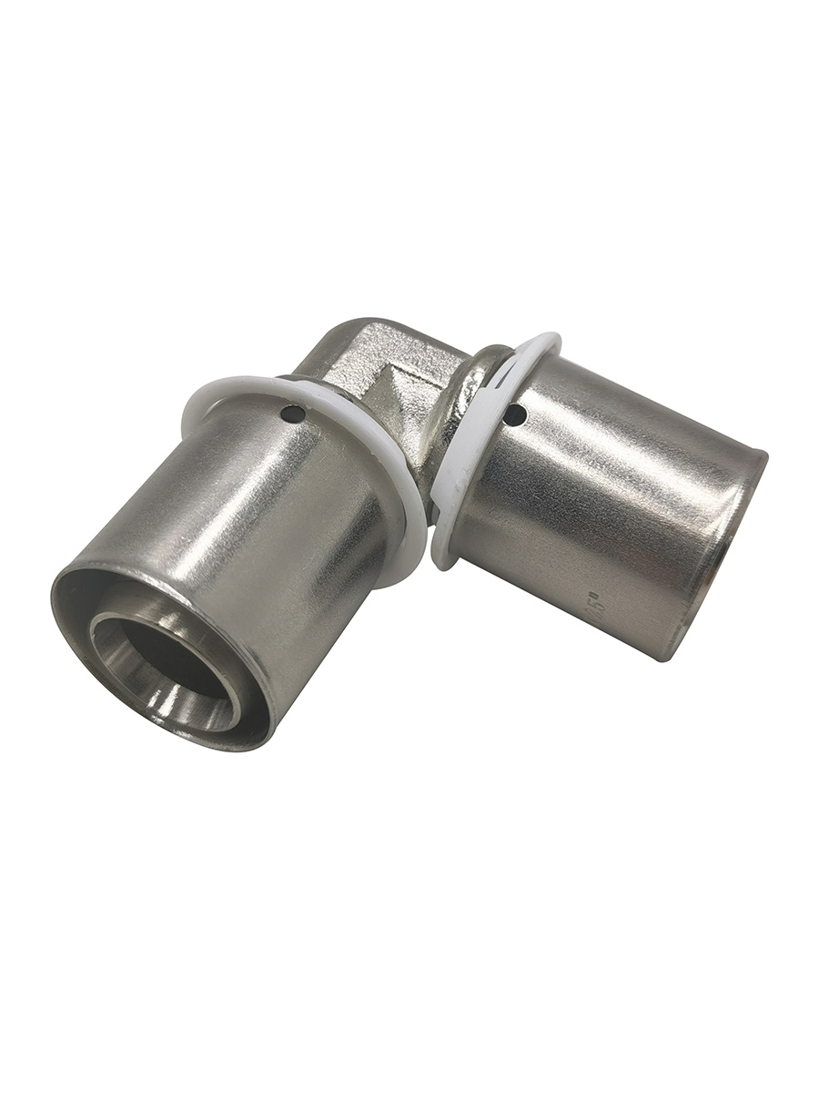 1/2"  ELBOW FITTING COMPRESSED FLEXIBLE TUBING