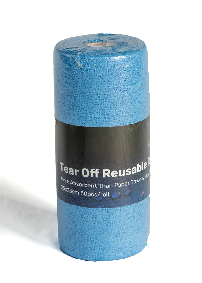 Reusable Microfiber Towel Roll - Orange